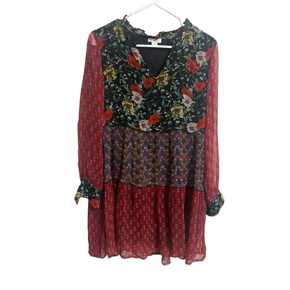 Sundance Lined Floral Boho  Dress Petite Small